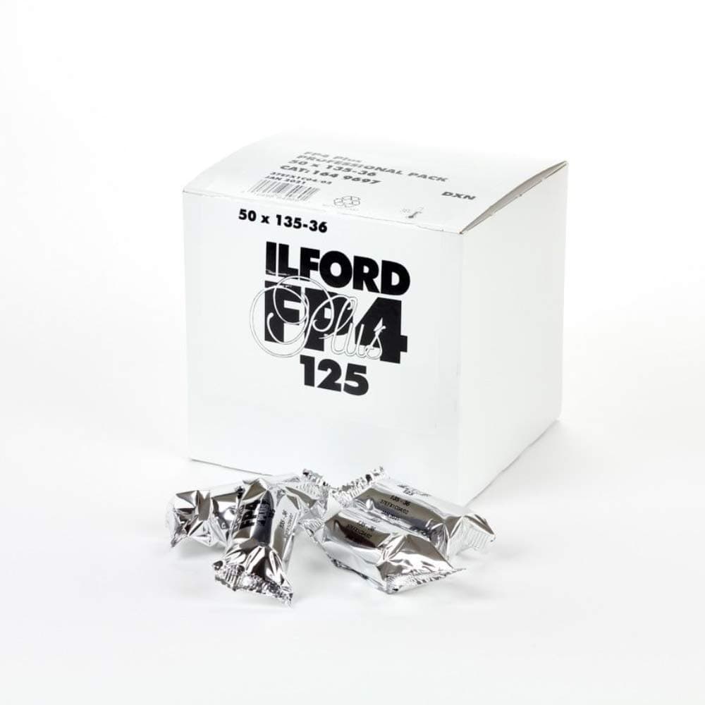 Ilford Ilford FP4 Plus Fine Grain Medium Speed Black and White Film, ISO 125, 35mm, 36 Exposures, Propack 50