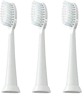 Sonic Electric Toothbrush Replacement Heads (3-Pack) – Replacement Heads for the TAO Clean Electric Toothbrush and Docking Station, White
