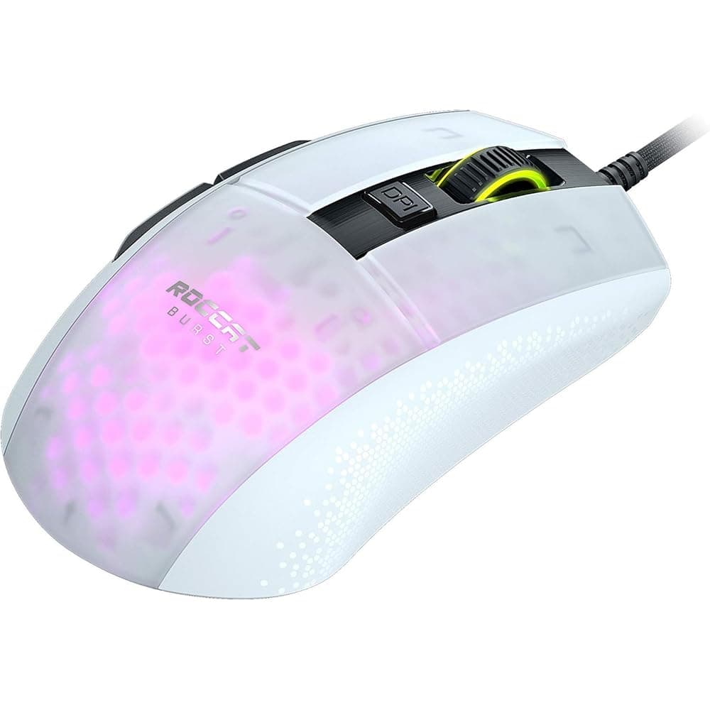 Burst Pro White Extreme Lightweight Optical Pro Gaming Mouse