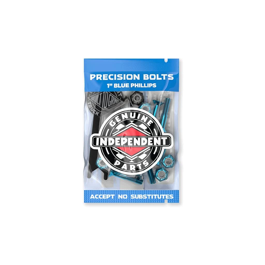 Skateboard Hardware 1" Phillips Blue/Black Mounting Bolts with Tool