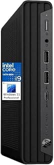 Elite Mini 800 G9 Elite Desk Business Desktop Computer, 14th Gen Intel 24-Core i9-14900T up to 5.5GHz, 16GB DDR5 RAM, 512GB SSD, WiFi 6, Bluetooth, Keyboard Included, no Mouse, Windows 11 Pro