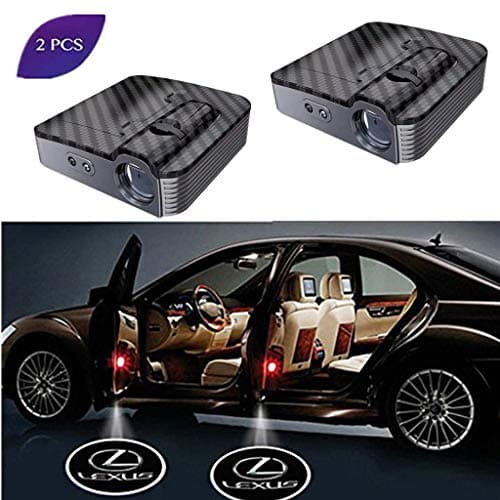 Car Door Logo Light, 2 Pack LED Car Projector Logo Spirit Shadow Light Door Lighting Welcome Lamp Wireless Laser Projector Logo Light, Compatible for Lexus