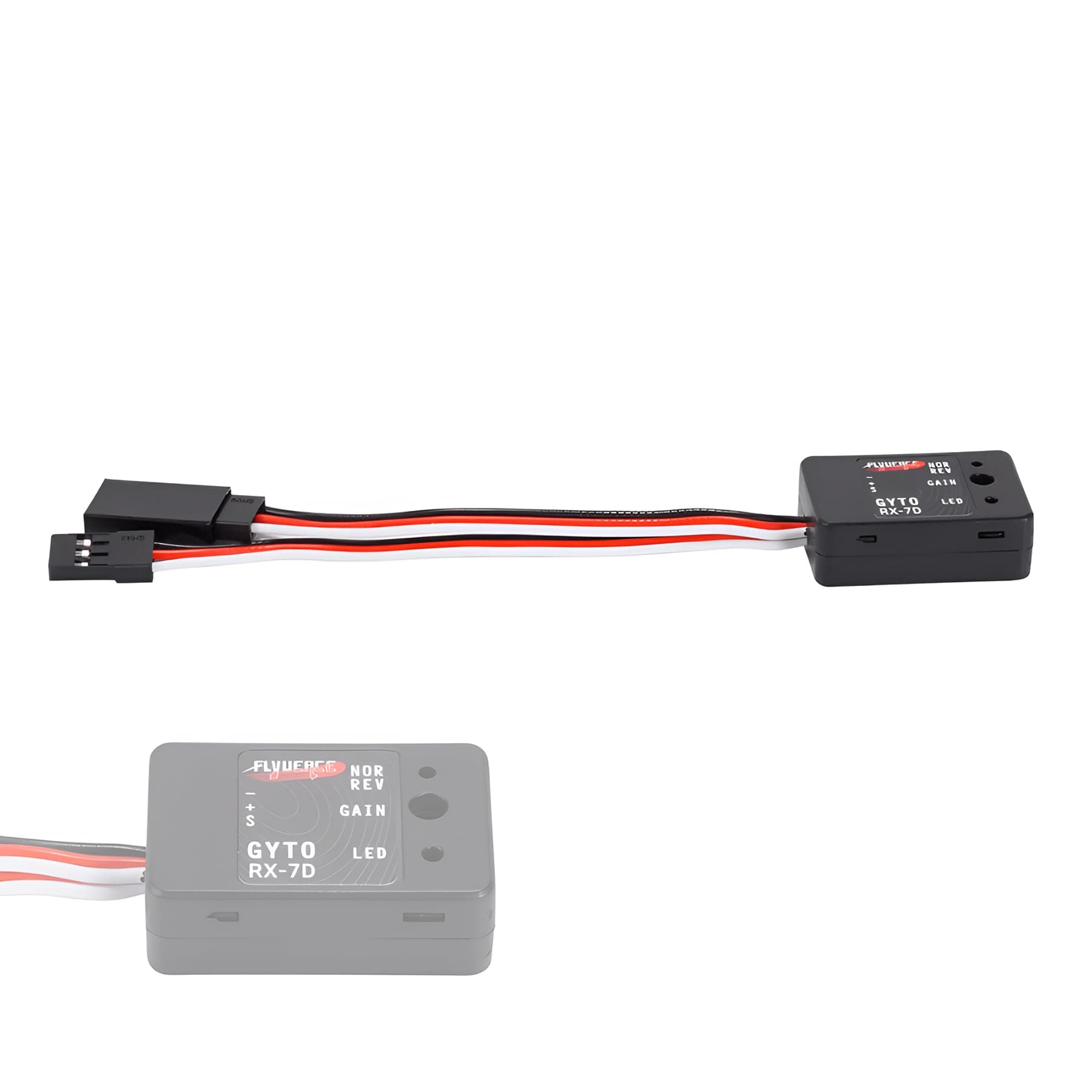 1/10 1/12 Mini Gyro Gyroscope Stability Control 4.8-7.4V for 1/10 1/12 RC Crawler Car/Boat/Drift Racing/Monster Truck/Short-Course Truck