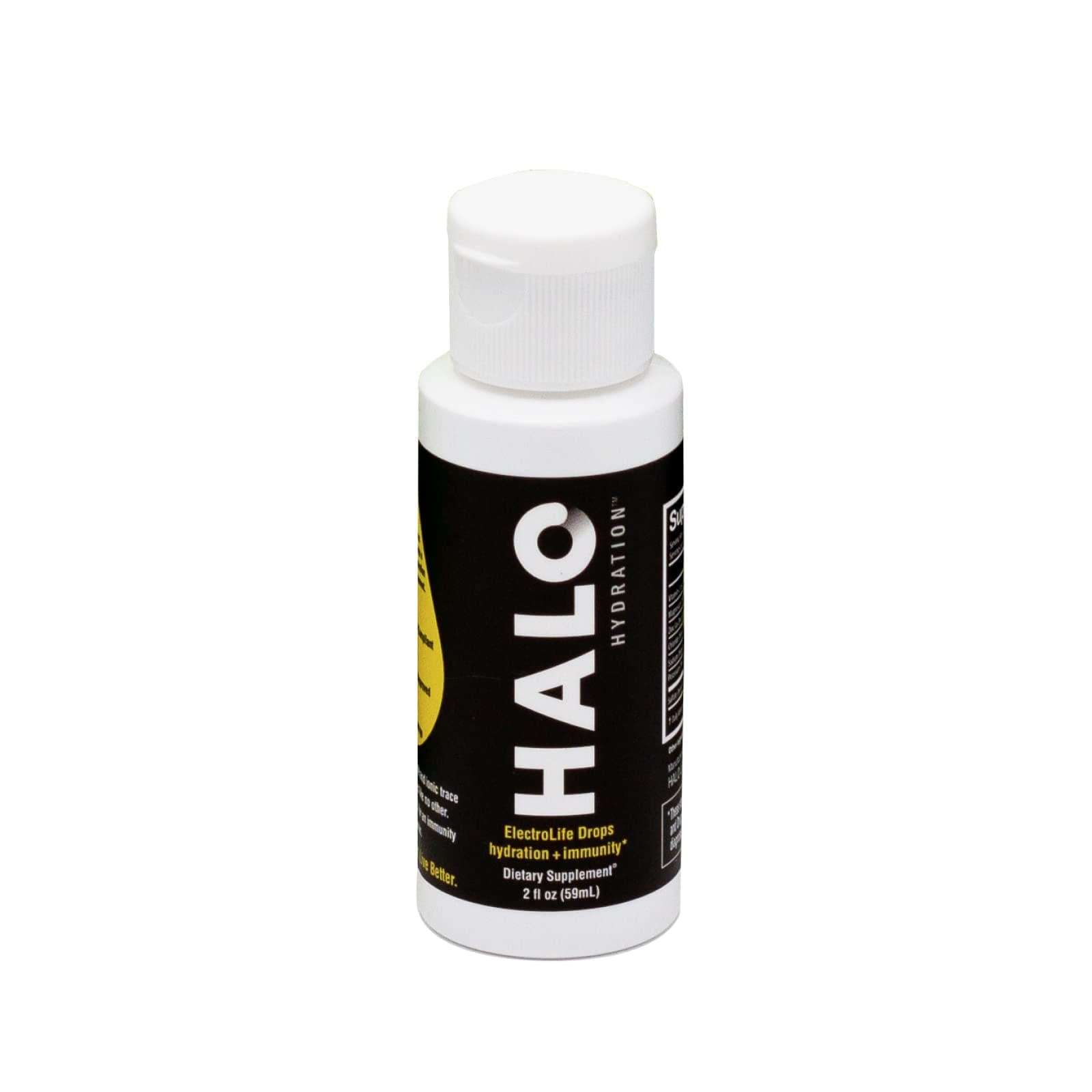 Halo: Hydration ElectroLife Liquid Drops - Organic Hydration Drink with Essential Vitamins + Minerals - Vegan - Immunity Booster