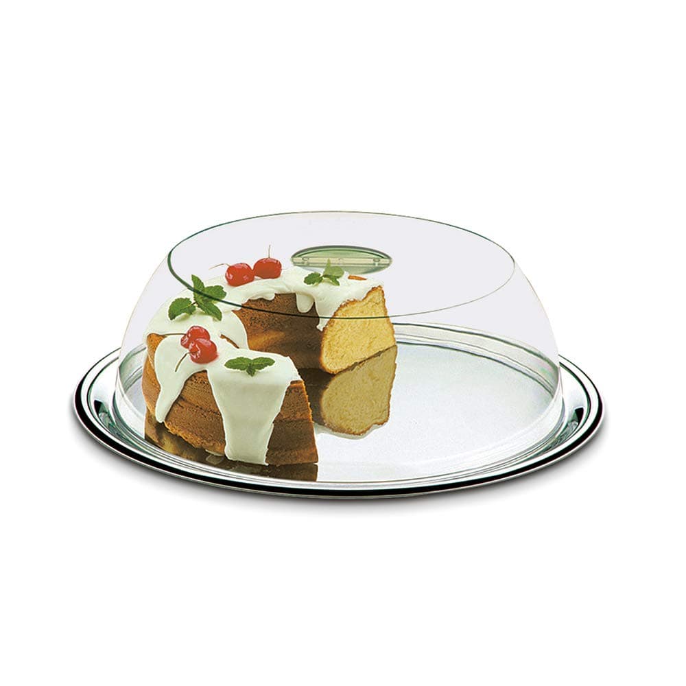 BRINOX Stainless Steel Cake Container with Lid, Silver