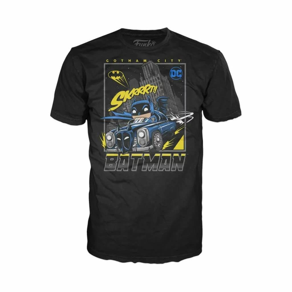 FunkoFunko Pop Tee! Heroes: DC Comics - Batman Drives Gotham (Medium), Collectible Tee Unisex - 60777