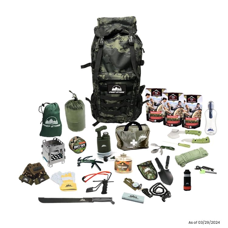 Prep StoreUltimate - 72 Hr. Emergency Survival Pack - Survival Kit - Bugout Bag - Hurricane Emergency Kit - Survival Bag