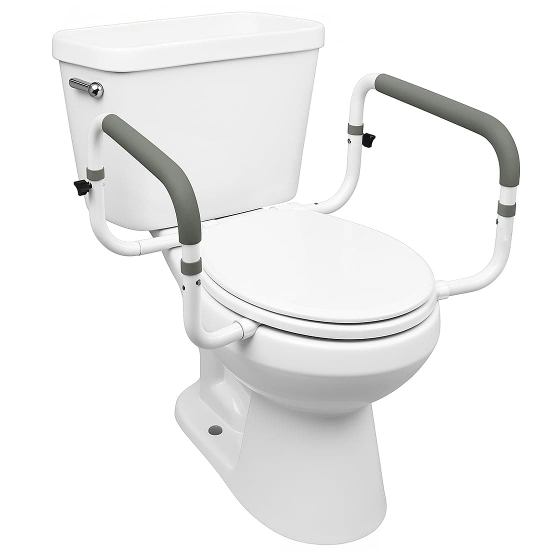 CAREXToilet Support Rail, Steel Support Rail with Adjustable Width, for Assistance Sitting and Standing from Toilet