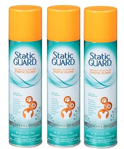 Static Guard Fresh Linen 5.5 oz Spray (Fresh Linen, 3 Pack)