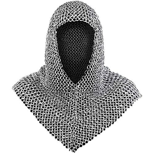 Chainmail Coif Armor, 18.75 Inches