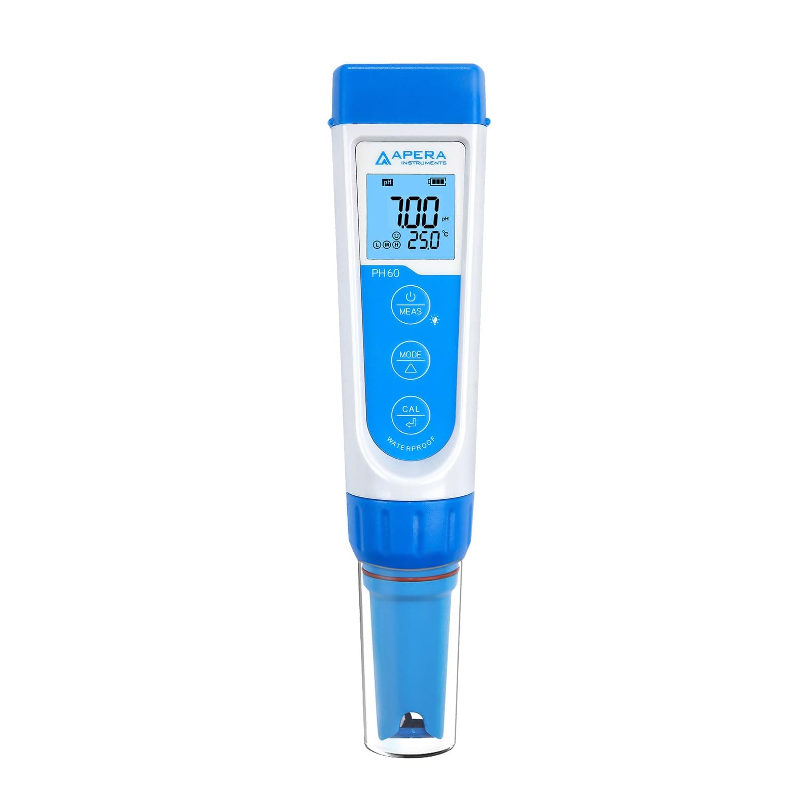 Apera Instruments AI311 PH60 Premium Waterproof pH Pocket Tester, Replaceable Probe, ±0.01 pH Accuracy, -2.00-16.00 pH Range