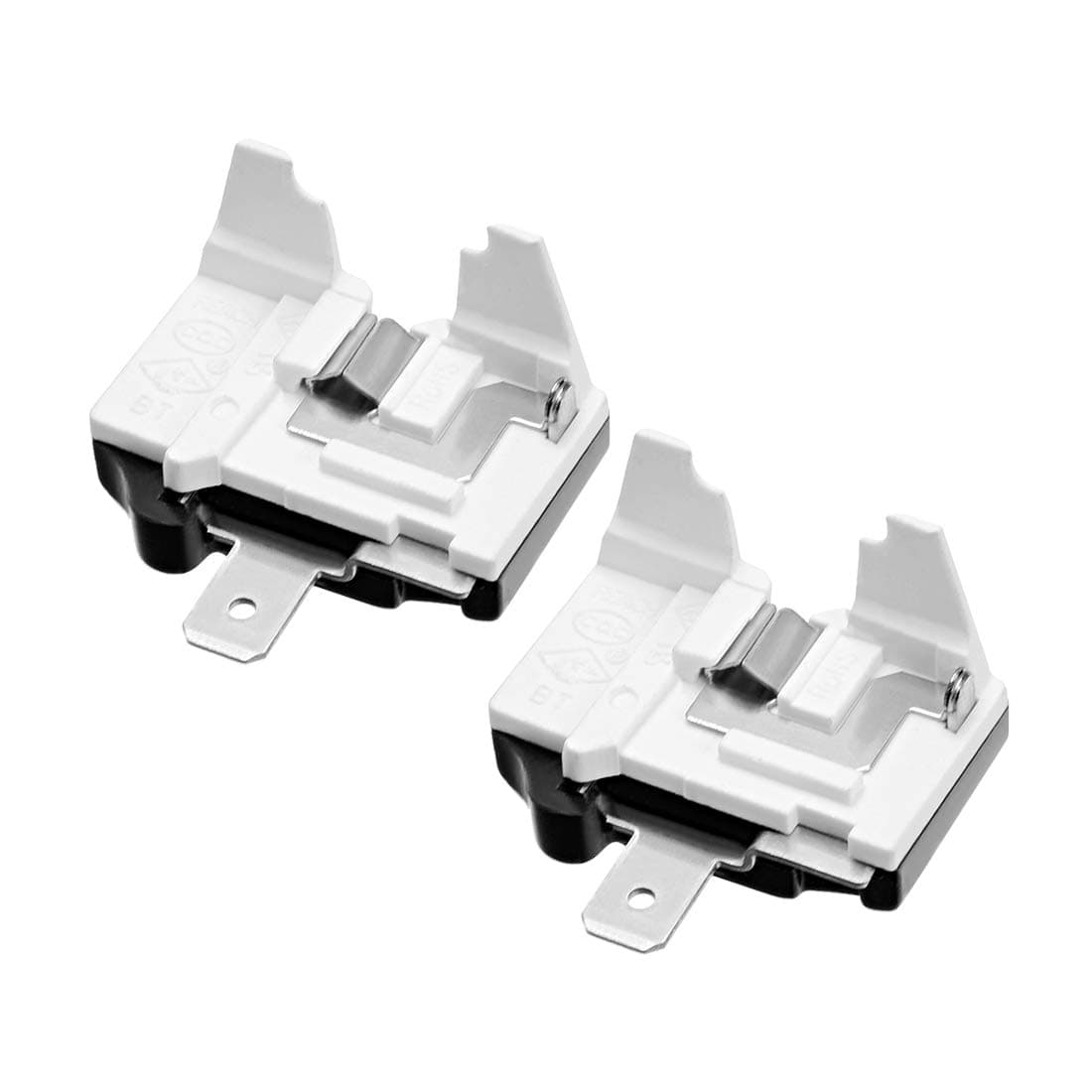 Sourcingmap 2 Pcs Refrigerator Overload Protector Compressor Replacement Part, 1/2HP (375W)