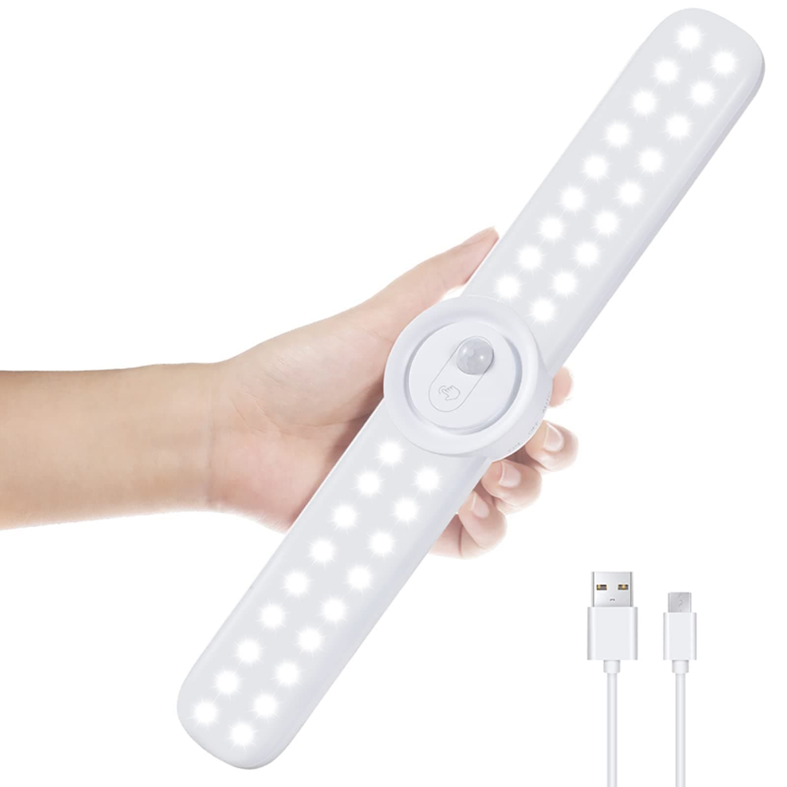 Anpro Sensor Closet Light with 84 LEDs, 3 Color Temperatures, 10 Adjustable Brightness Under Cabinet Lighting, Motion Sensor Function and Remote Control, Timer, for Wardrobe, Kitchen