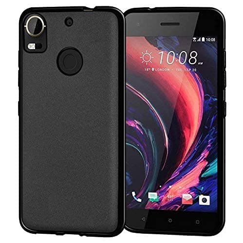 Craftech HTC Desire 10 Pro Silicon Case, Liquid Silicon Cover Gel Rubber Full Body Protection Shockproof Drop Protection Case for HTC Desire 10 Pro Black