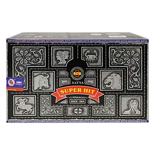 TRUMIRI Super Hit Satya Incense Stick Bundle with Holder - 12 Packets of 15g x 15 Sticks Each, 1 Incense Holder