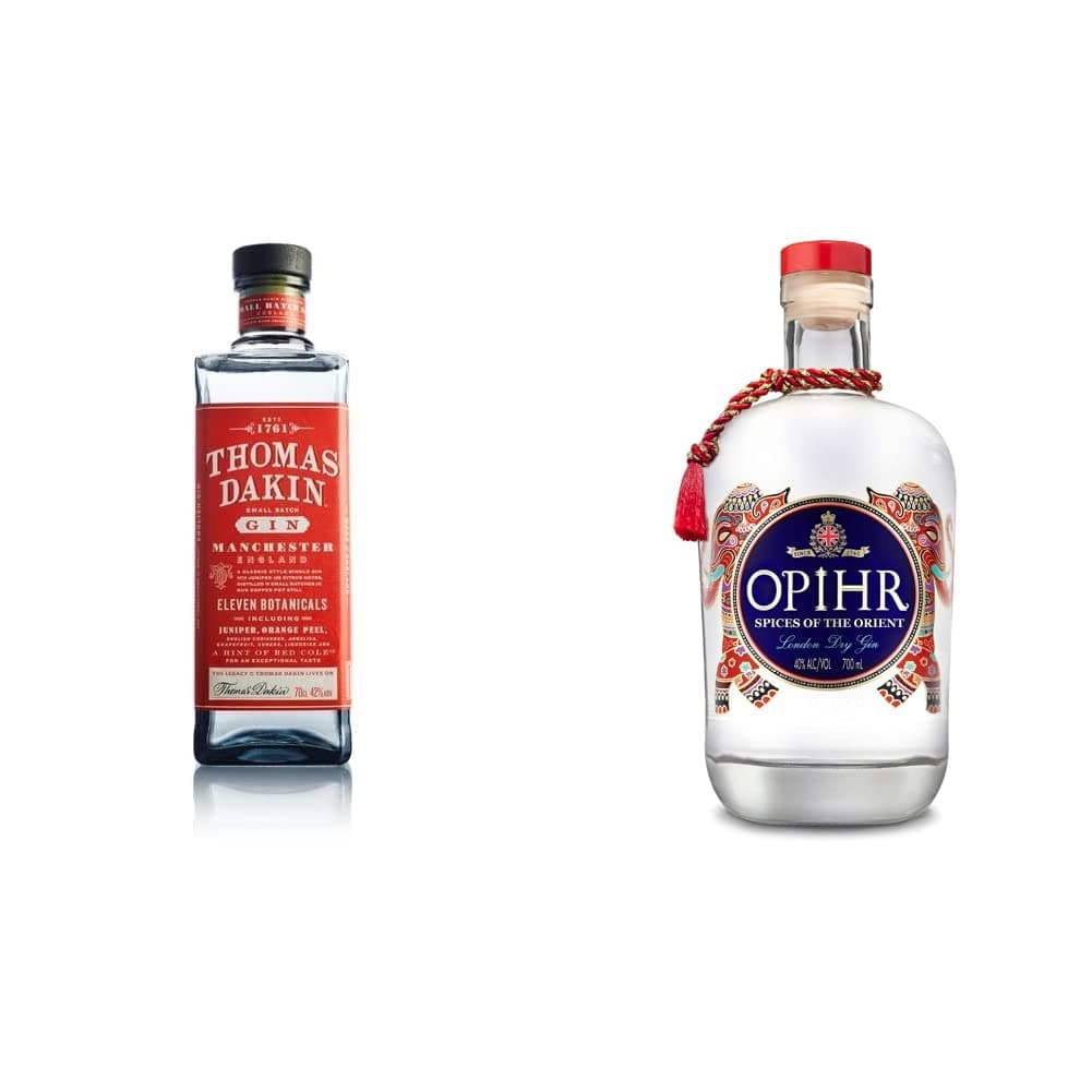Thomas DakinGin Small Batch London Dry Gin - 70 cl & Opihr Gin Spices of the Orient - 70 cl