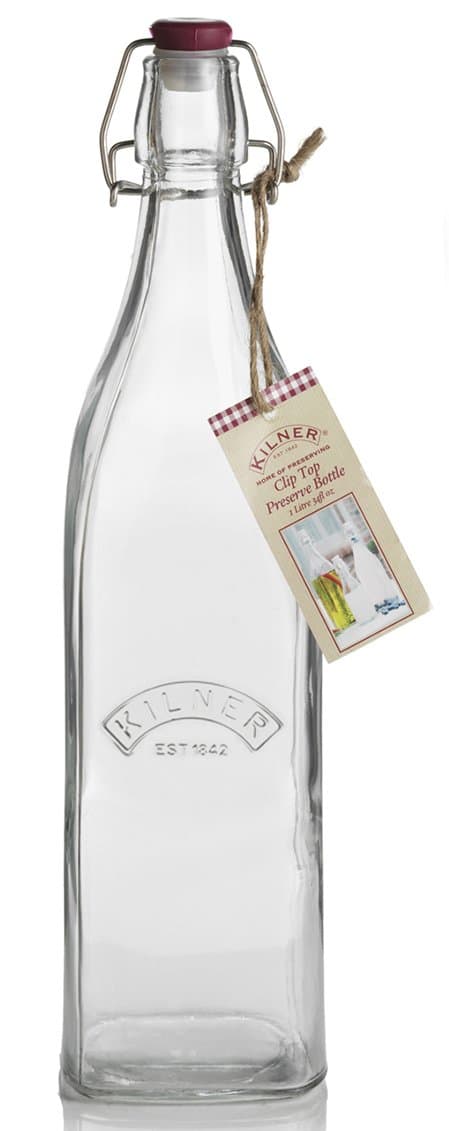 Kilner Square Swing Top Glass Bottle | 1L
