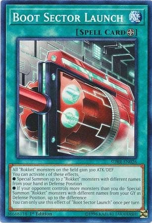 Yu-Gi-Oh! - Boot Sector Launch - SDRR-EN026 - Common - 1st Edition - Structure Deck: Rokket Revolt