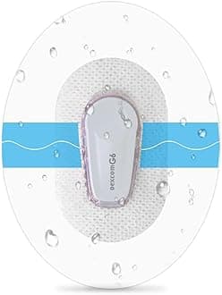 HONYOU 60Pack G6 Adhesive Patches Waterproof Adhesive Patches for G6 Premium Transparent Overpatch 10 Days Long Stay Covers Easy to Use by One Hand