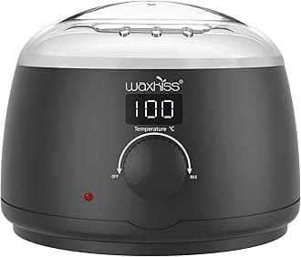 waxkiss Digital Hair Removal Warmer with See-Through Lid and 14oz Pot