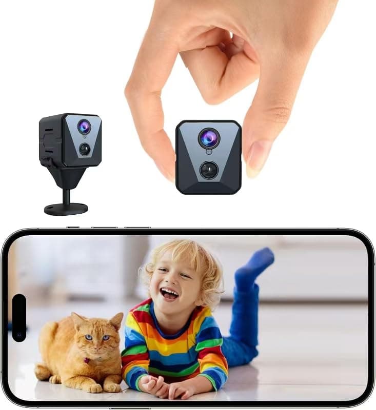 Hidden Camera | Spy camera, Improved 2K WiFi Mini Camera, Real-Time View,100 Days Battery Life, Cloud & SD Storage, Clear Night Vision, AI Motion Detection, Security Wireless Camera Nanny Cam
