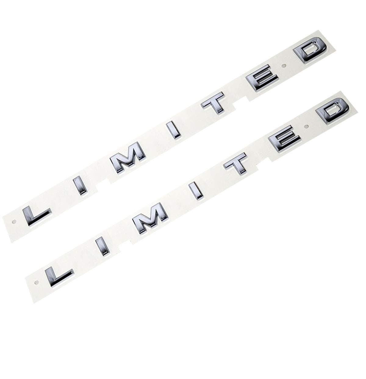 EmbRoom 2pcs Limited Emblems, Side Badge Nameplate 3D Replacement Truck Stickers Decals for 150 250 350 (Chrome)