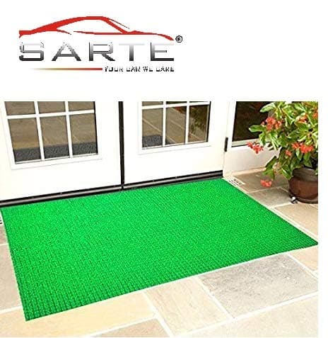SARTE LOWRENCE Artificial Grass Outdoor Mat, 4 X 2 ft (Green)