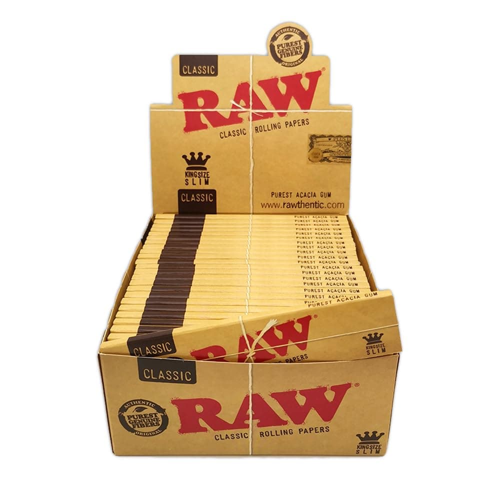 Classic King Size Slim Rolling Paper Full Box of 50 Packs