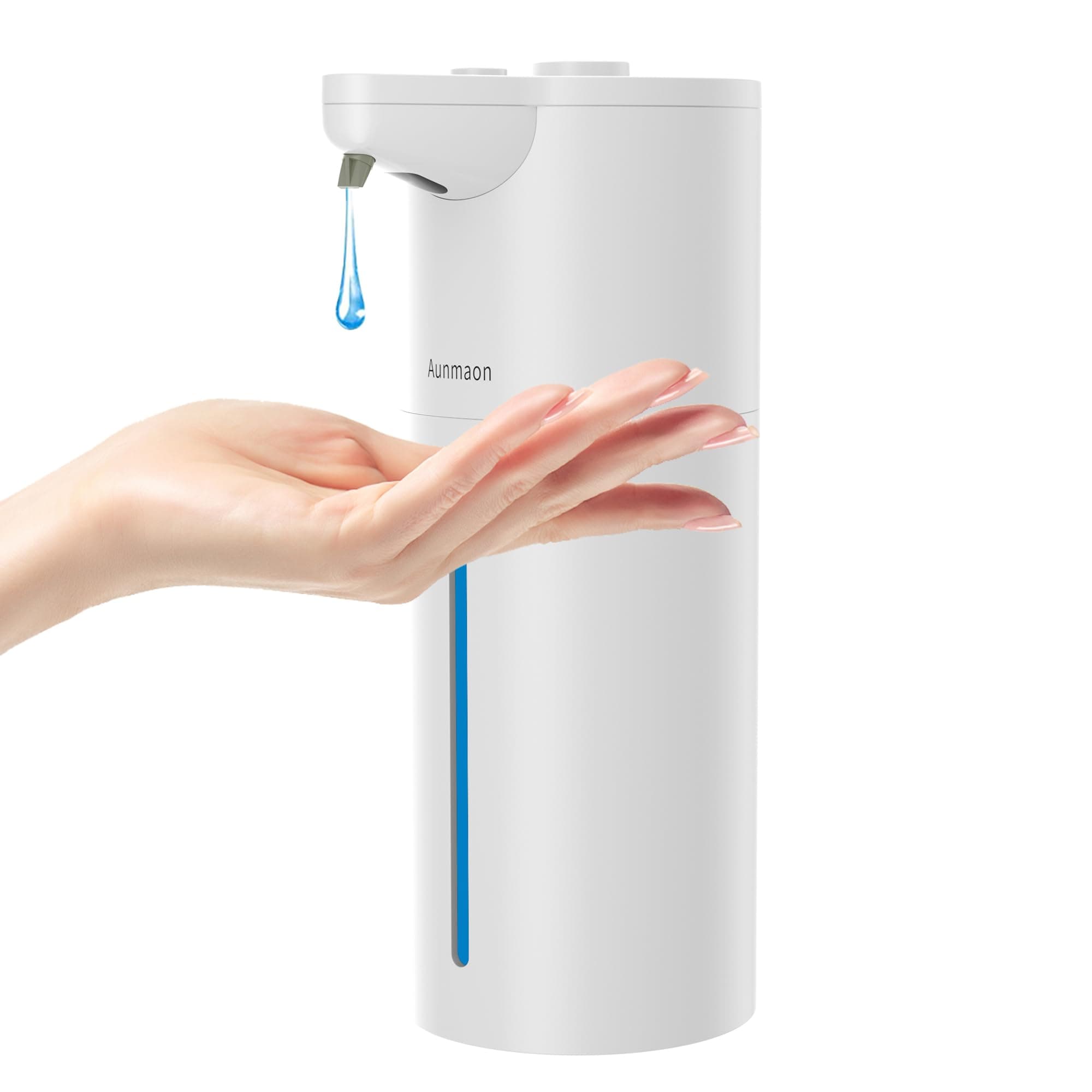 Automatic Soap Dispenser Touchless, Modern, Kitchen & Bathroom, Hands-Free, Adjustable Volume, Long Battery Life, Compatible with Thick & Thin Soap, Easy for Toddlers, Clog-Free, White