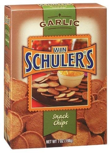 Win Schuler's Garlic Bar Chips, 7-Ounce Packages (Pack of 3)