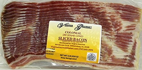 Bacon Cured, Hickory Smoked & Sliced-2 PACK-1 pound per pack-2 POUNDS of Medium Sliced BACON "Bring Home The Bacon"