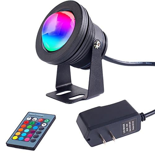 Submersible LED Lights Underwater Vase Light Remote Control RGB Multi Color Changing Waterproof Candle Diving Light for Event Party and Home Decoration 10 LED(2 PCS)