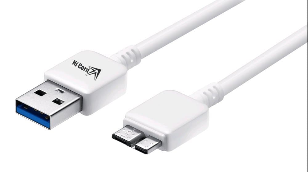 Hi Cord Inc OEM Design Thick New Micro USB 3.0 Fast Charging Sync Data Cable Transfer Charger Cord For Samsung Galaxy Note 3 III N9000 Galaxy S5 IV i9600(1X White)