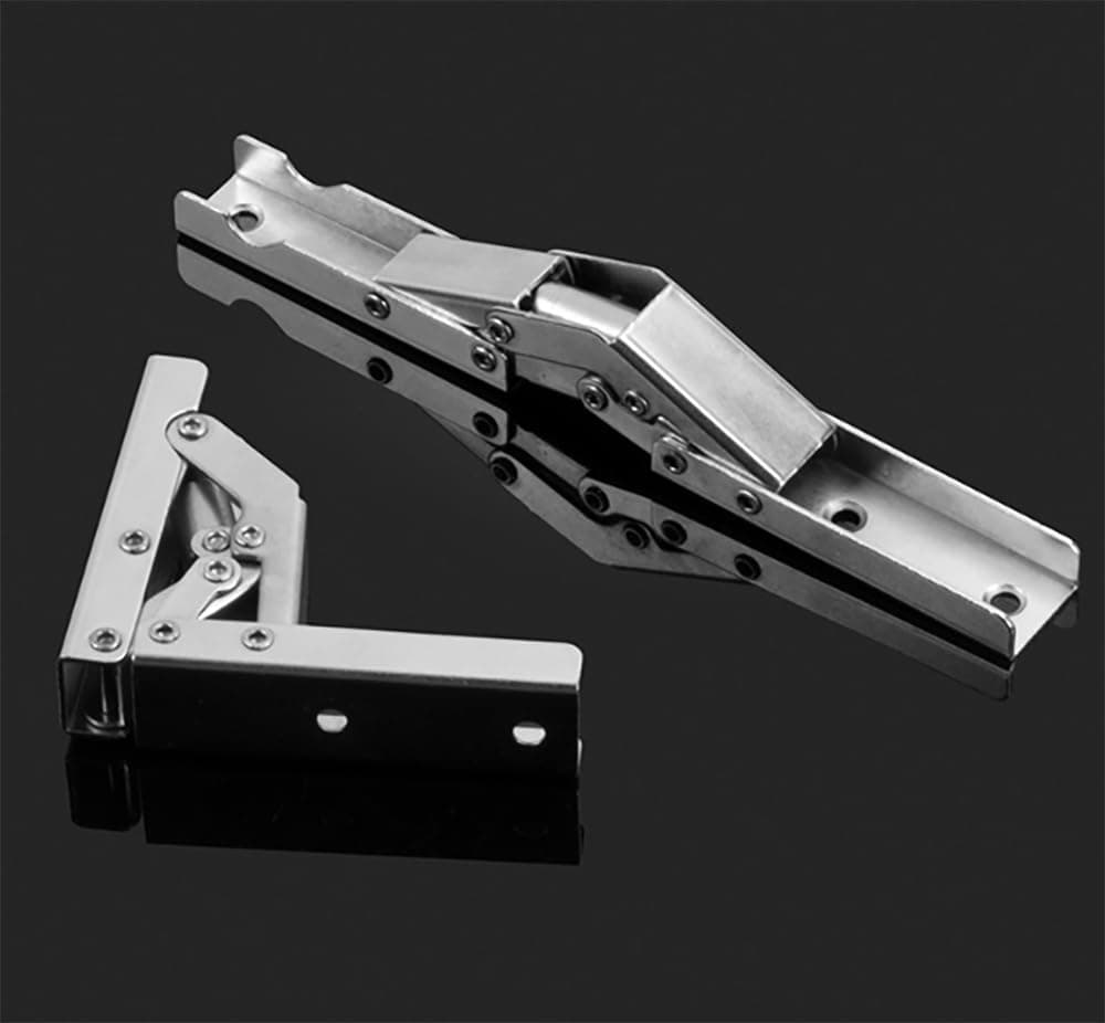 Kafenda 2 Packs Of 90 Degree Angle Bracket Support Foldable Display Stand Folding Door/Shelf Hinge Hidden Table Frame Furniture Accessories