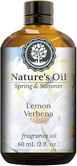 Lemon Verbena Fragrance Oil (60ml) for Diffusers, Soap Making, Candles, Lotion, Home Scents, Linen Spray, Bath Bombs, Slime