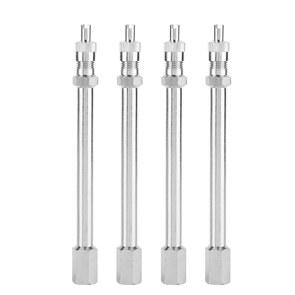 for Valve stem Extensions 4 Pack Tyre Valve Extender, 100mm Car Truck Wheel Valve Extension Extender Stem Wheel Valve Stem Extension Adapter