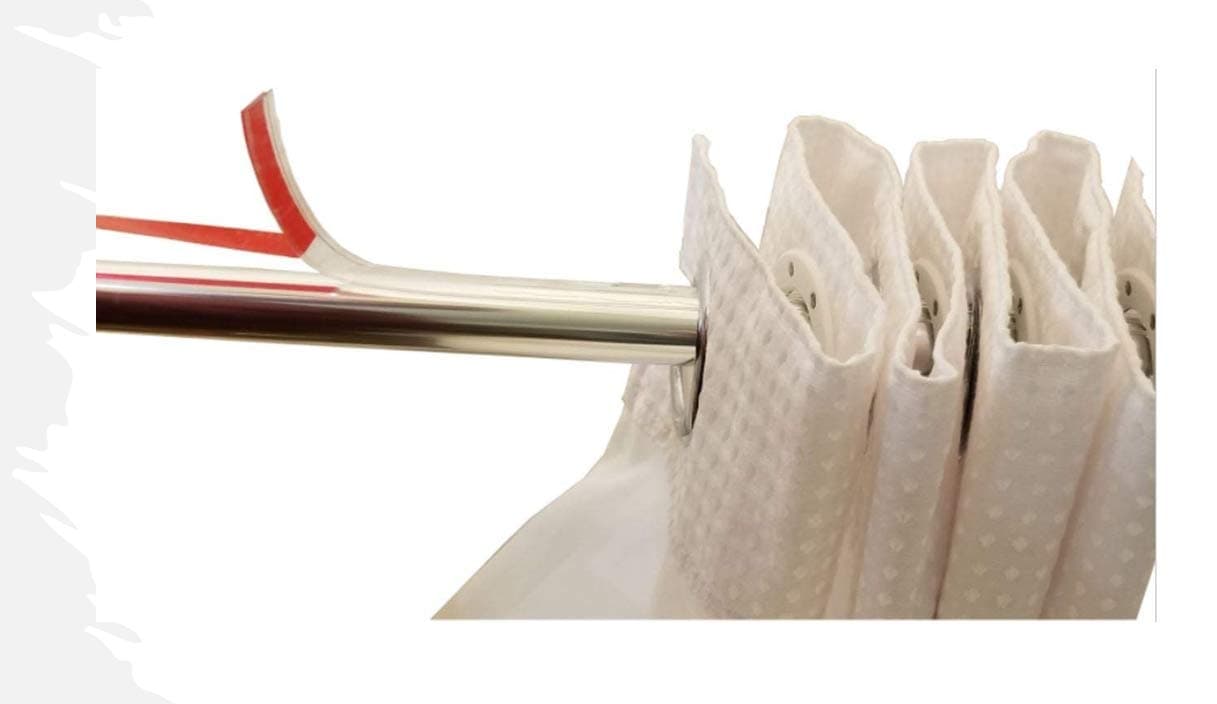 Modtek Curtain and Drapery Ring Slide-Solves Shower and Drapery Rings from catching Allowing Them to Slide Smoothly and Quietly (12 Ft Clear)