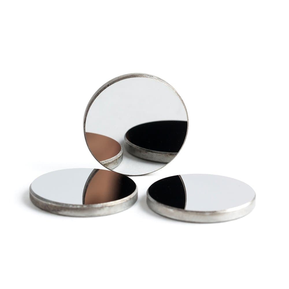 Cloudray 3PCS CO2 Laser Mo Mirror Molybdenum Reflector Mirror CO2 Laser Mirrors Lens Dia 19.05mm (0.75 Inch) Thk 3mm (0.12 Inch) for CO2 Laser Head