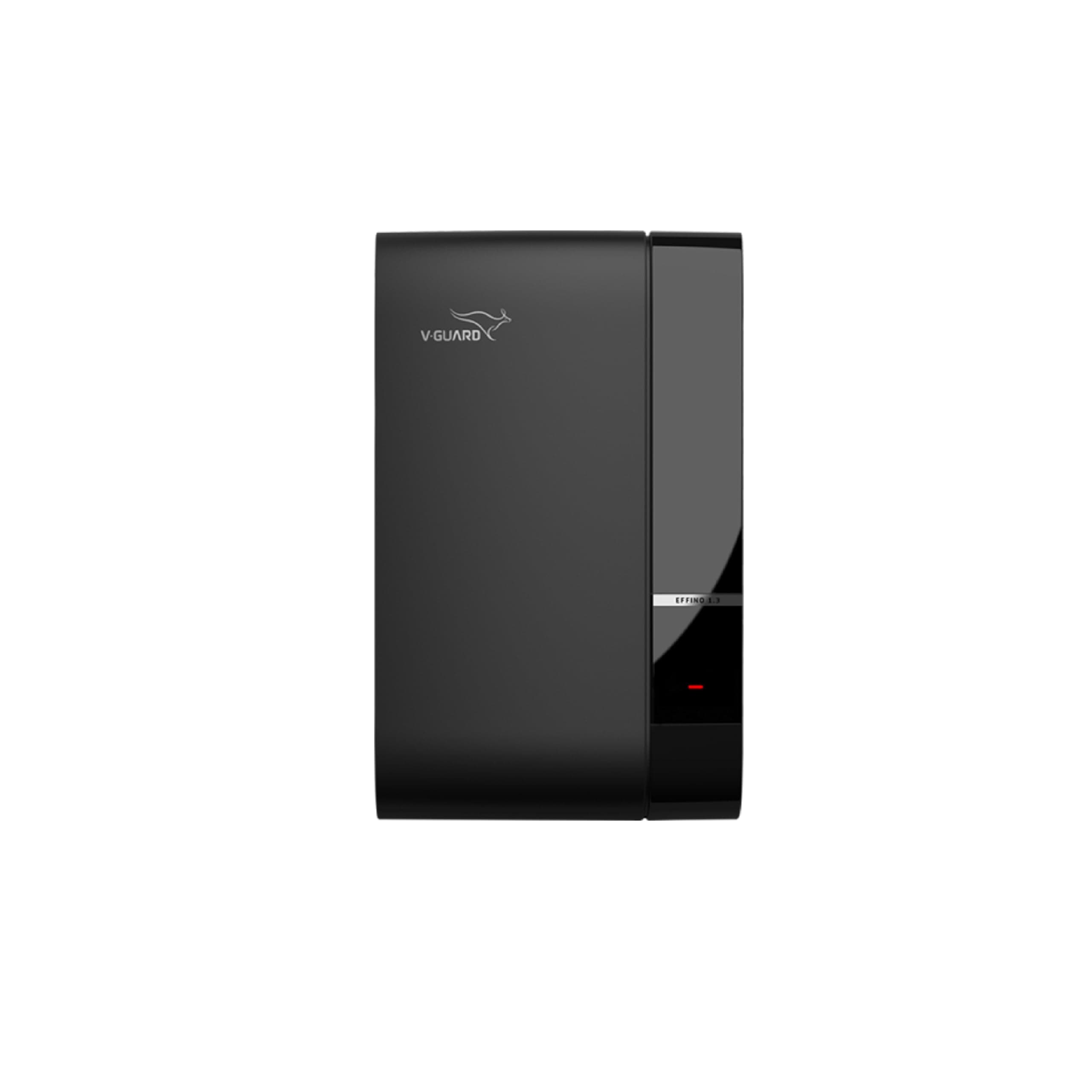 Effino 1.3 TV Stabilizer | Applicable for Smart TV's up to 82cm (32) +Set Top Box, Home Theatre/Gaming Console | 1.3 Ampere Capacity | Bi-Colour LED Display |2 Year Warranty | Black