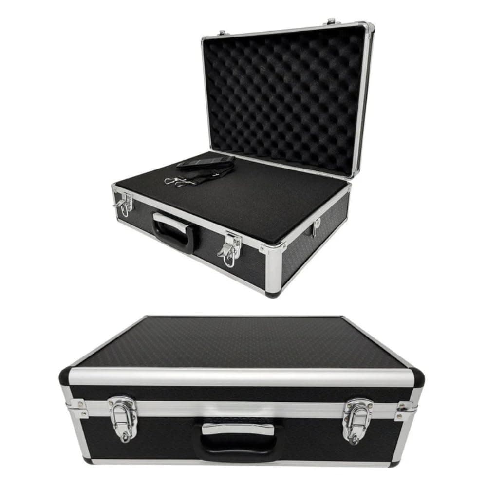ROC Cases A501 Flight Case Hard Protective Camera & Tool Case 460×330×150mm with Pick & Pluck Foam, Reinforced Corners & Carry Strap – Custom Hard Shell Storage for Equipment & Collectibles