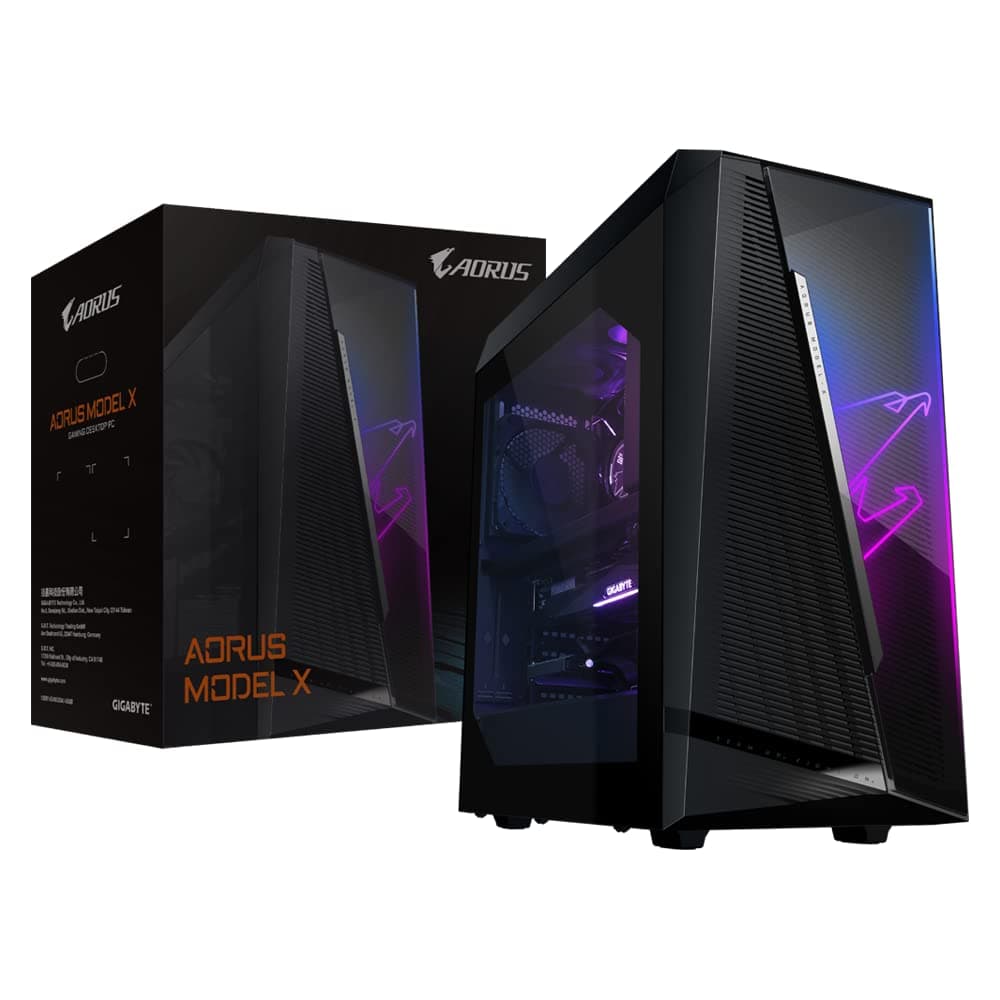 GIGABYTE AORUS Model X Gaming PC Computer Desktop (Intel i9-12900K, NVIDIA GeForce RTX 3080 GDDR6X 10GB, 16GB DDR5 RAM, 2TB M.2 SSD) - AMXI9N8A-2171