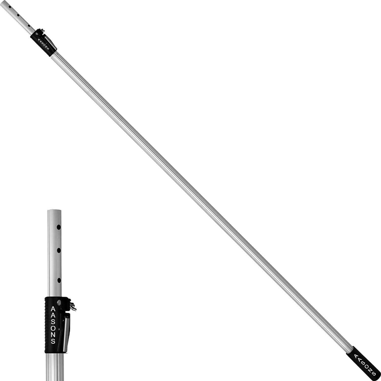 AASONS Extendable Pole For Pruning Saw, Foot Long Extension Pole/Tree Pruner Telescopic Rod/Limb Saw Other Uses Painting Paint Roller, Window Cleaning, High Ceiling Dusting Etc.(1.4 Upto 3 Mtrs)