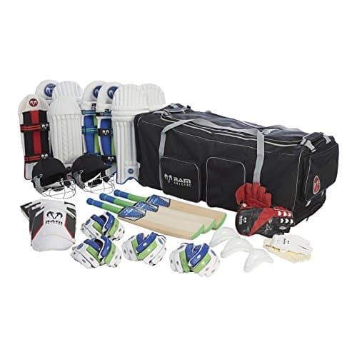 Ram Cricket Challenger Team Kit Bundle - Senior - Bats, Pads, Gloves, Helmet & Bag