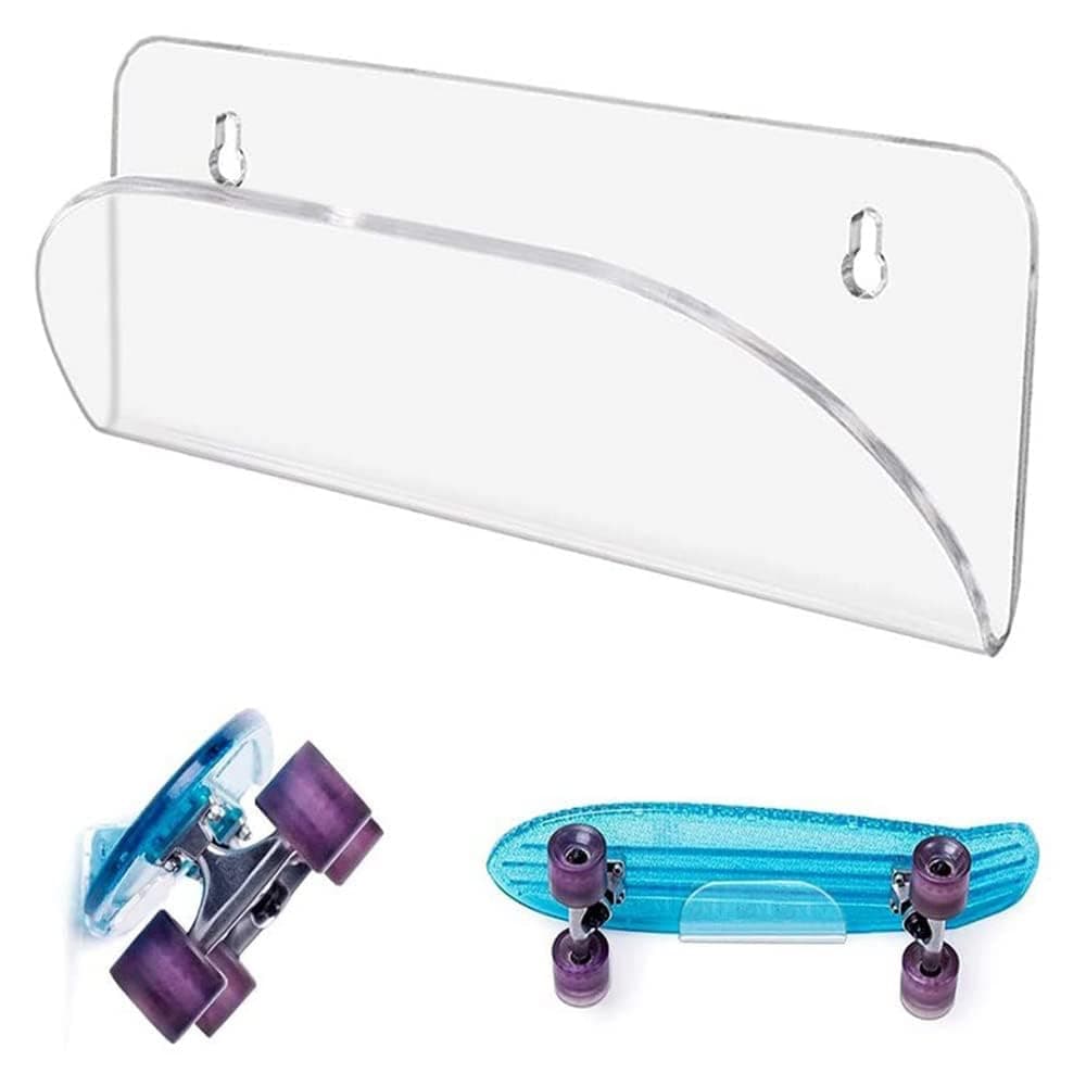 – Azonee Skateboard Wall Mount Display, Rack Skateboard Hanger Wall Mount, Deck Clear Display, Skateboard Storage Standater Skis and Electric Skateboard