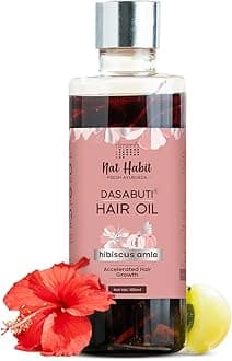Hibiscus Amla Hair Oil For Men & Women, Promotes Hair Growth & Thickness, Suitable For All Hair Types, Free From Paraffin, Mineral Oil, Preservatives & Chemicals, 100ml