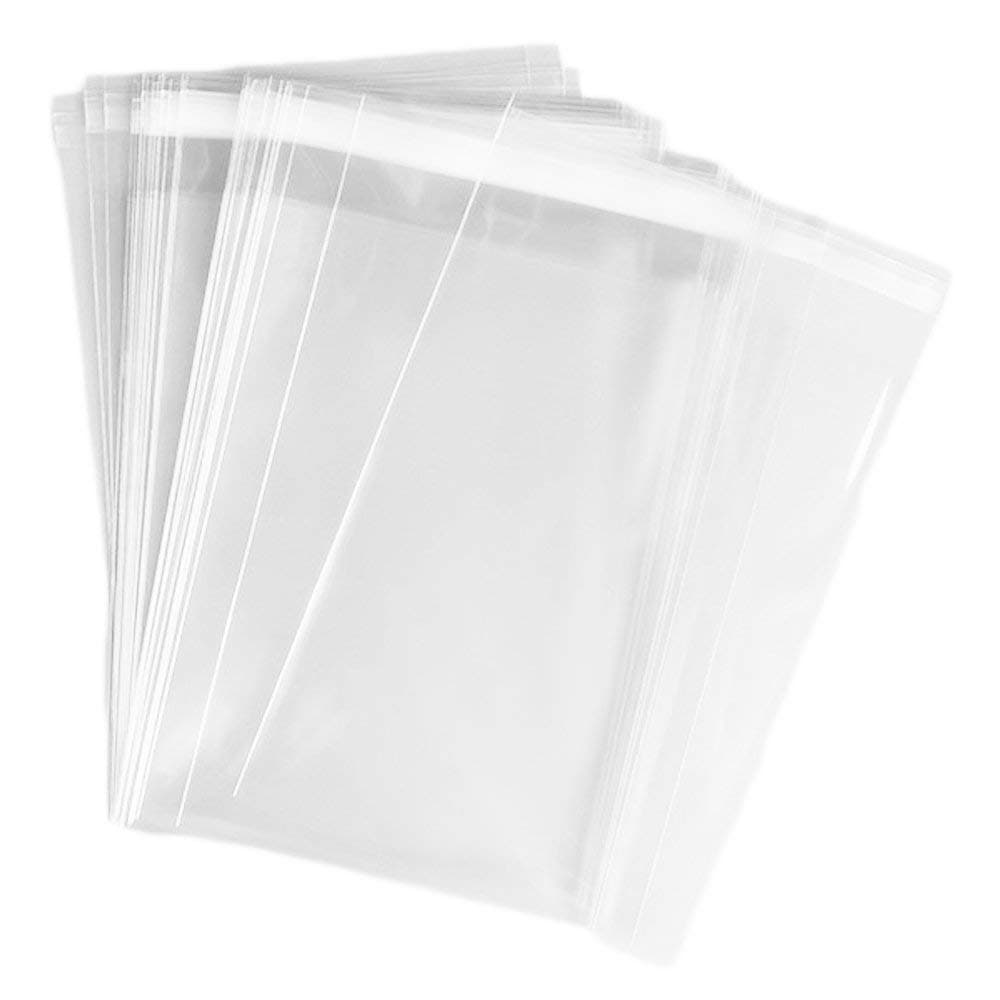UNIQUEPACKING 50 Pcs 14 7/16 X 18 1/4 Resealable Cello/Cellophane Bags for 14x18 Prints