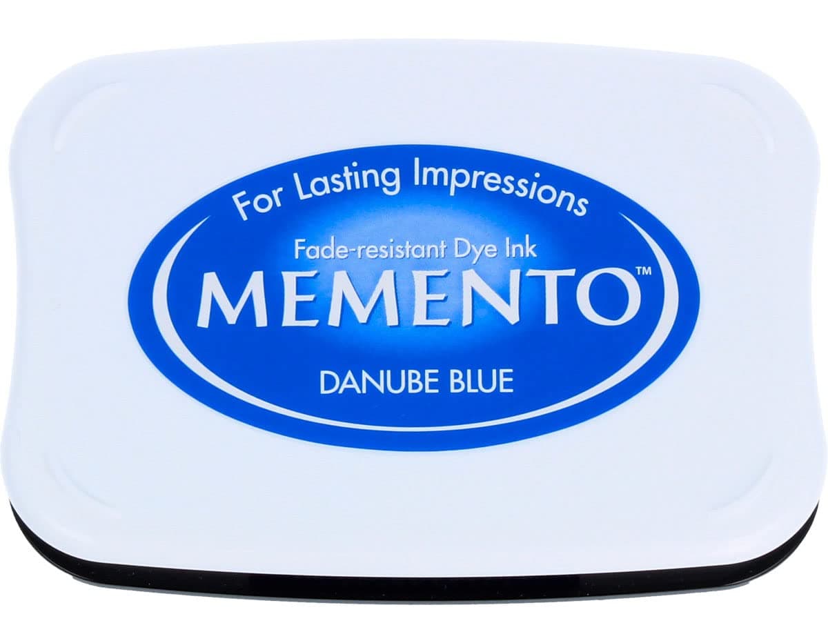 Tsukineko, Memento, Full Size Ink Pad, Danube Blue