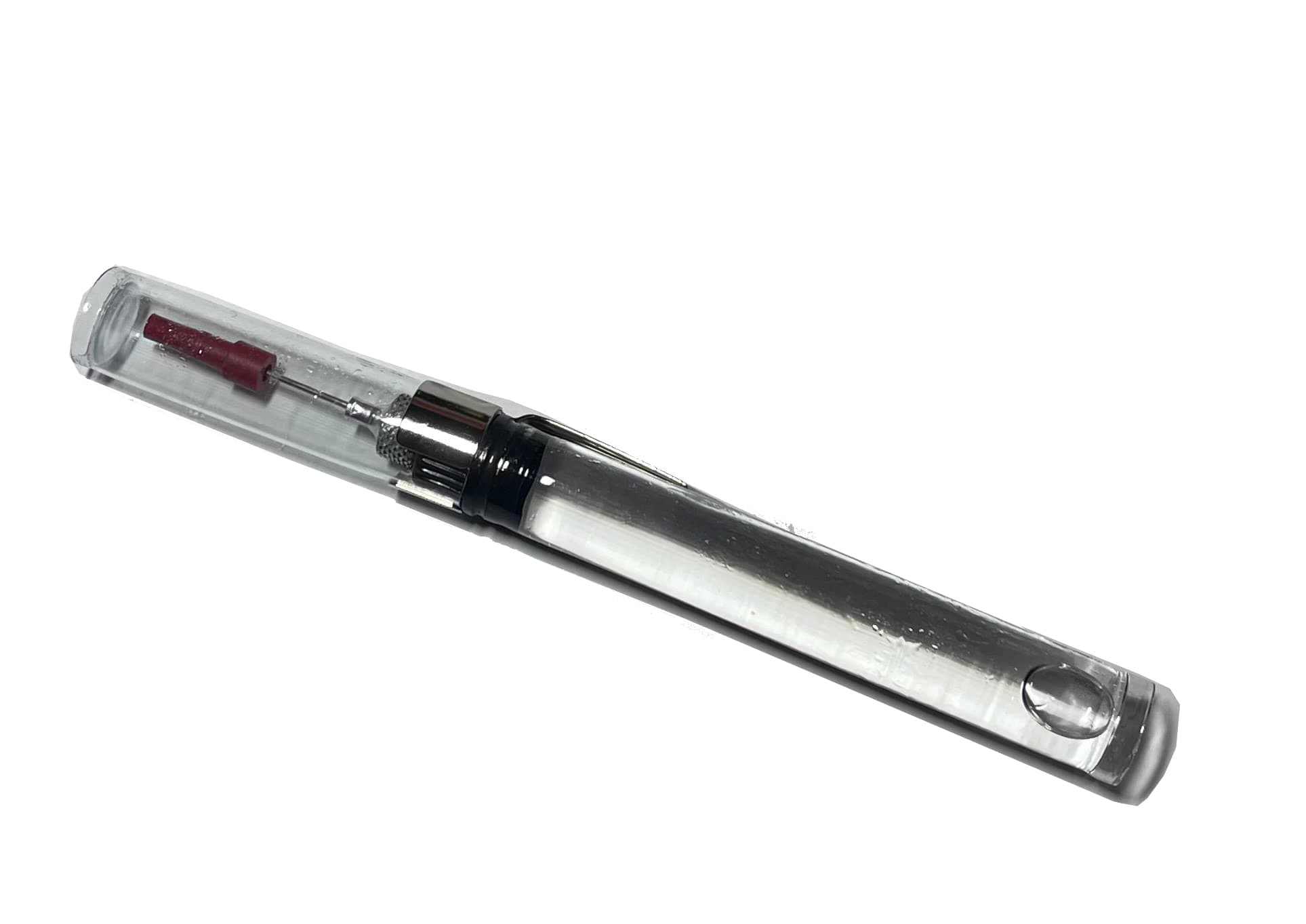 Refillable Needle Precision Pin Point Lube Systems Oiler + Oil with Pocket Clip (2 Piece)