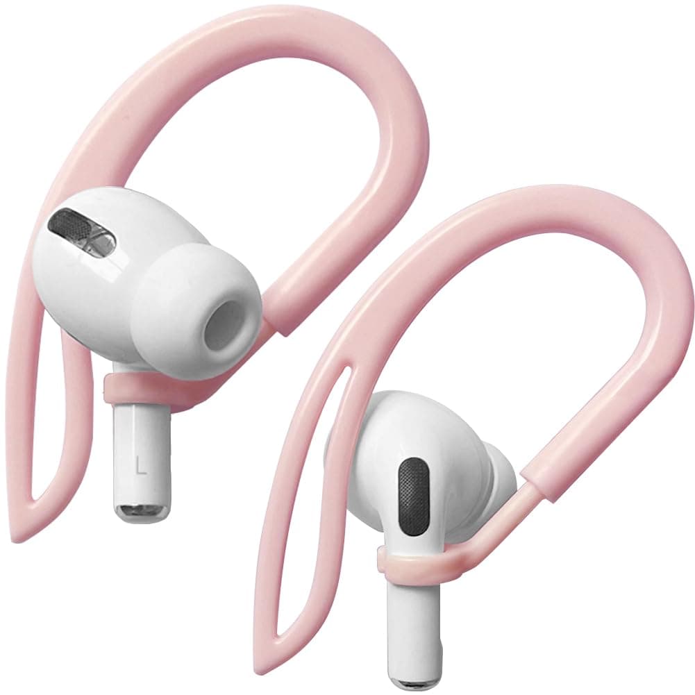 Ear Hooks for Apple AirPods All Models [Multi-Dimensional Adjustable] Earbud Pro Earphone Holder Accessory (Pink)