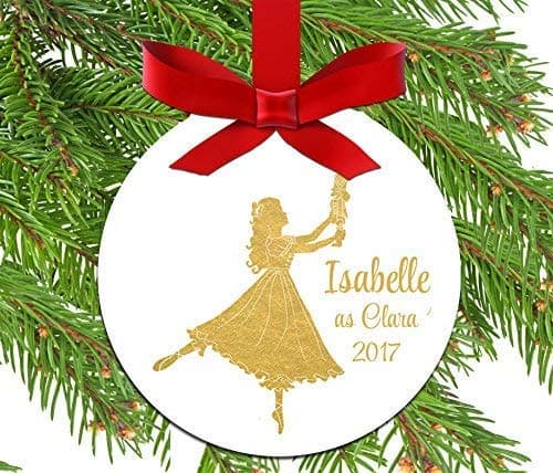 Personalized Clara Nutcracker Ornament with ANY Wording